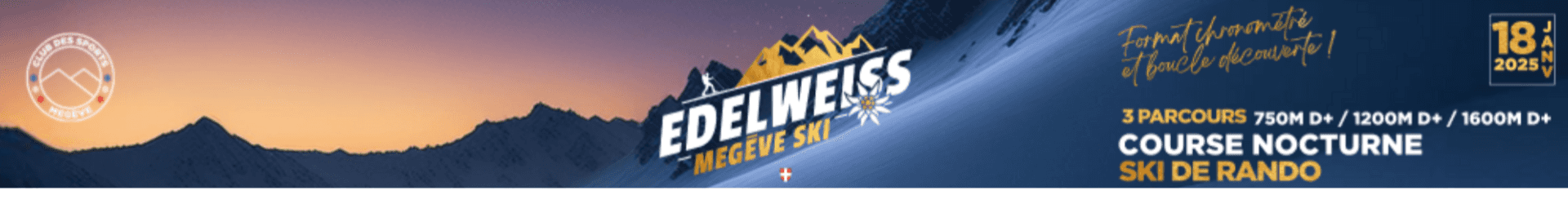 Edelweiss Megève Ski banner ambilight